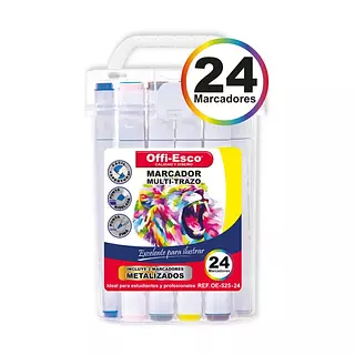 Marcadores Multitrazo Offi-Esco X24