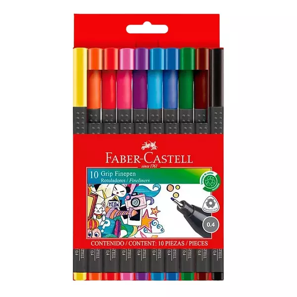 Micropunta Faber Castell Grip Finepen X10