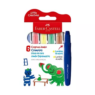 Crayones Jumbo De Faber-Castell X6