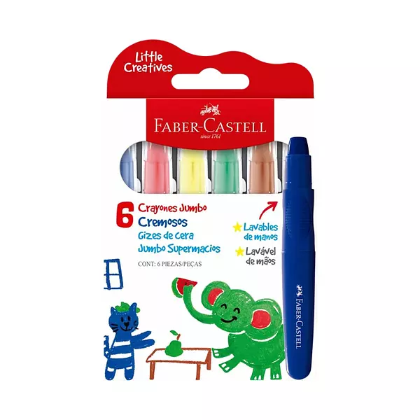 Crayones Jumbo De Faber-Castell X6