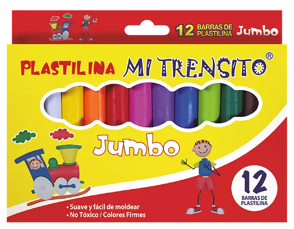 Plastilina Mi Trensito Jumbo X12