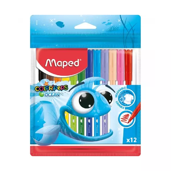 Plumones Maped Ocean X12