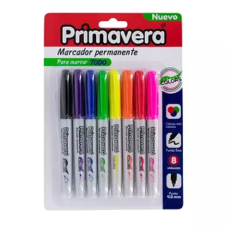Marcadores Permanentes Solidos X8