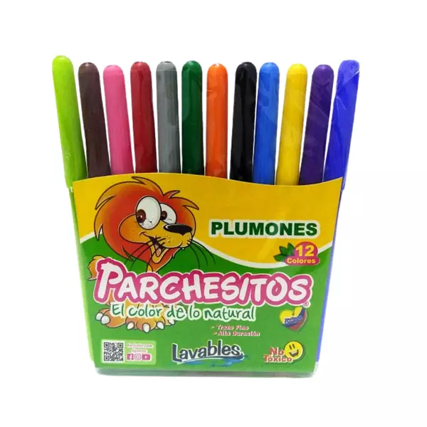 Plumones Parchesitos X12