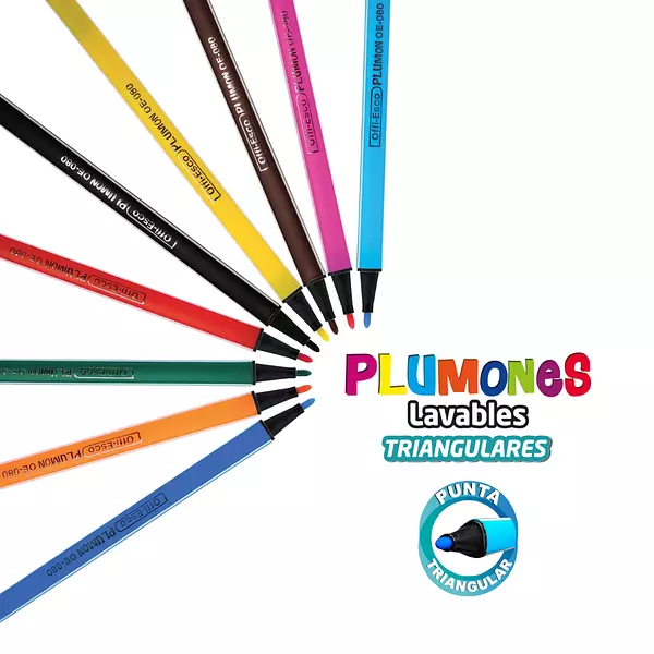 Plumones Offi-Esco X18