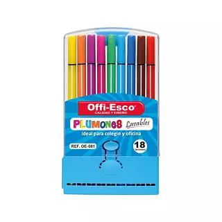 Plumones Offi-Esco X18