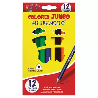 Colores Mi Trensito Jumbo Triangulares X12