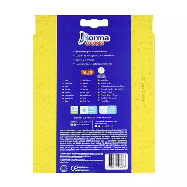 Caja Colores Norma X30