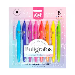 Bolígrafos De Colores Kiut X8