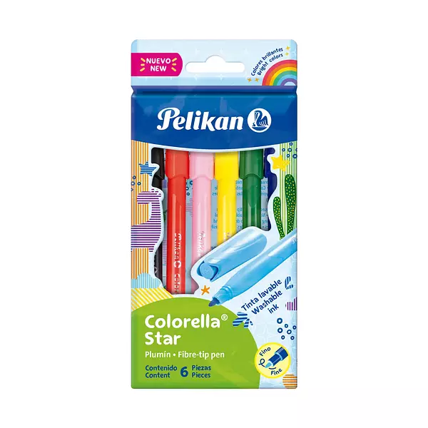 Plumones Pelikan Colorella Star X6