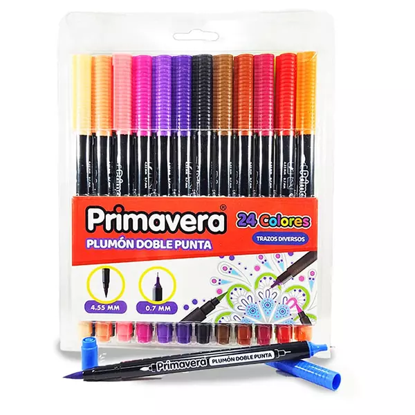 Plumon Primavera Punta Doble Punta X24