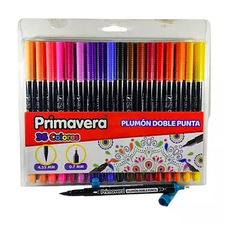 Plumon Primavera Doble Punta X36