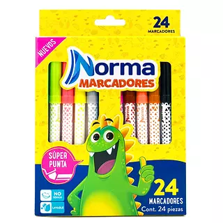 Marcadores Norma Lavables X24
