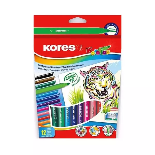 Plumones Kores Korellos X12