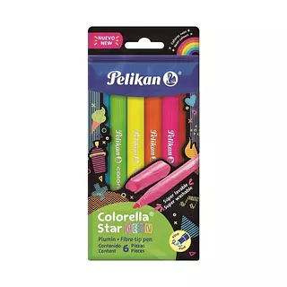 Plumones Pelikan Colorella Star Neon X6