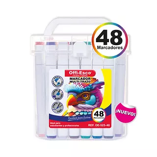Marcadores Multitrazo Offi-Esco X48
