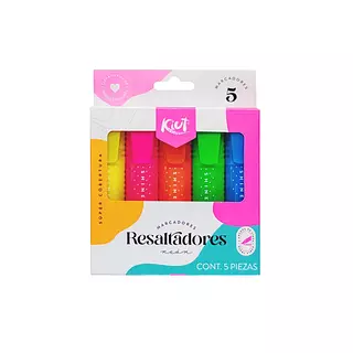 Resaltadores Kiut Neon Caja X5