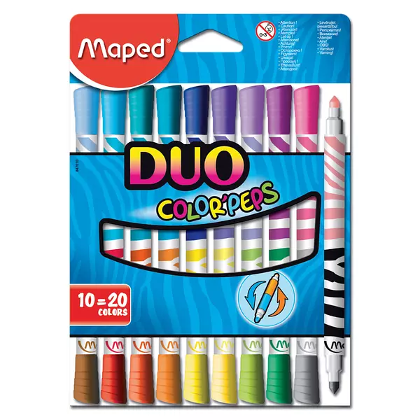 Marcadores Maped Duo Color’Peps X10