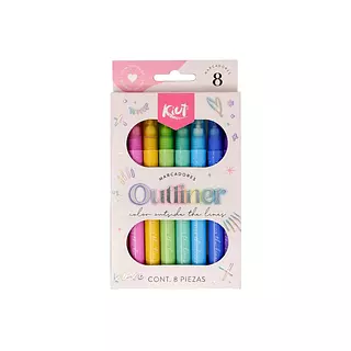 Marcadores Kiut Outliners X8