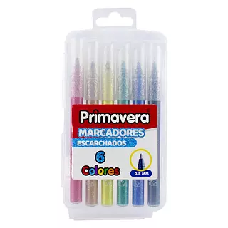 Marcadores Escarchados Primavera X6