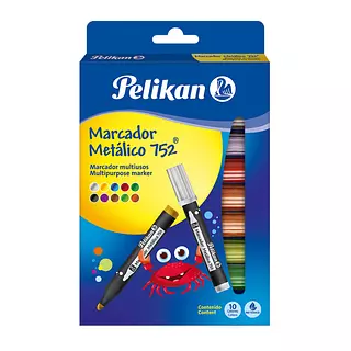 Marcador Grafico Metalico 752 Pelikan X10