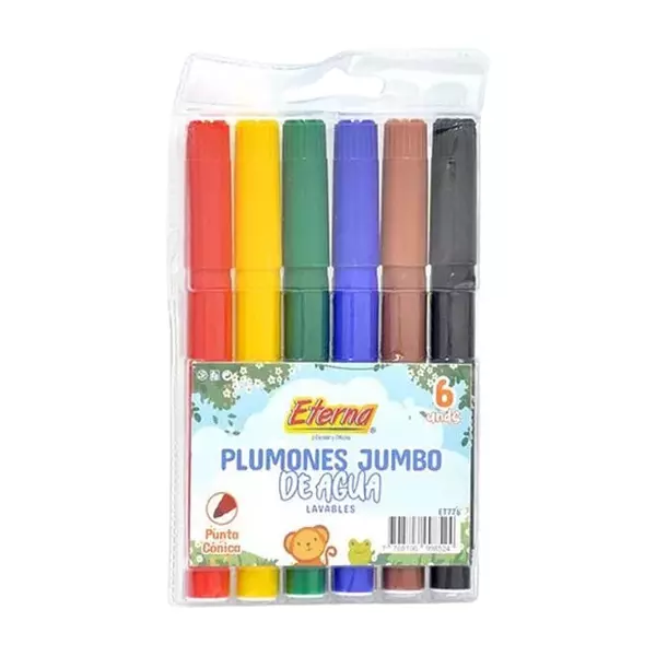 Plumones Eterna Jumbo X12