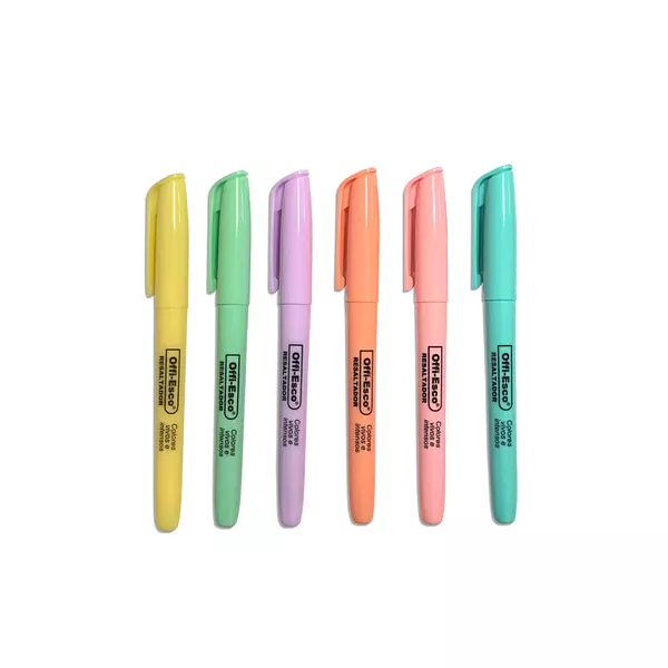Resaltadores Offi-Esco Pastel X6