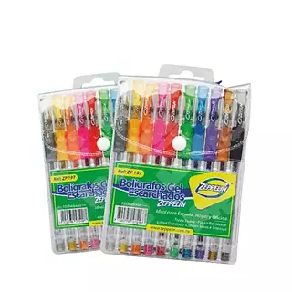 Bolígrafos Gel Escarchado Zeppelin X10