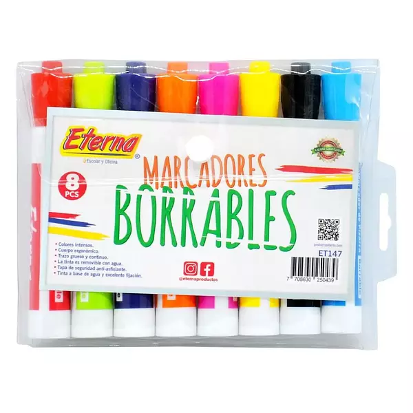 Marcador Eterna Borrable X8