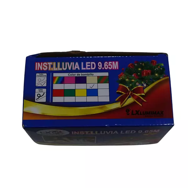 Luces Led Lluvia 288 Bombillos Cable Blanco Color Calida Nav