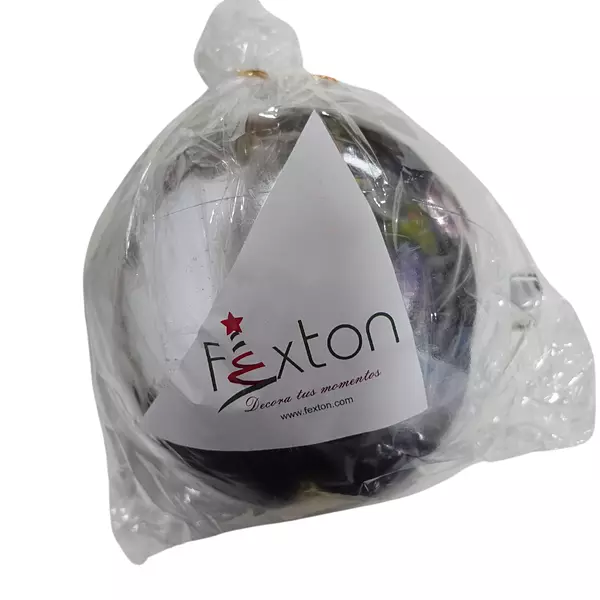 Bola Decoracion Colgante Color Plata X 1