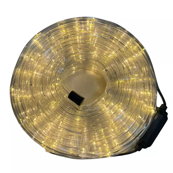 Luces Led Manguera 400 Bombillos Cable Blanco Color Calida N