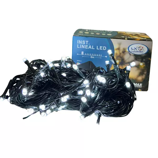 Luces Led Lineal 96 Bombillos Cable Verde Color Blanca Navid