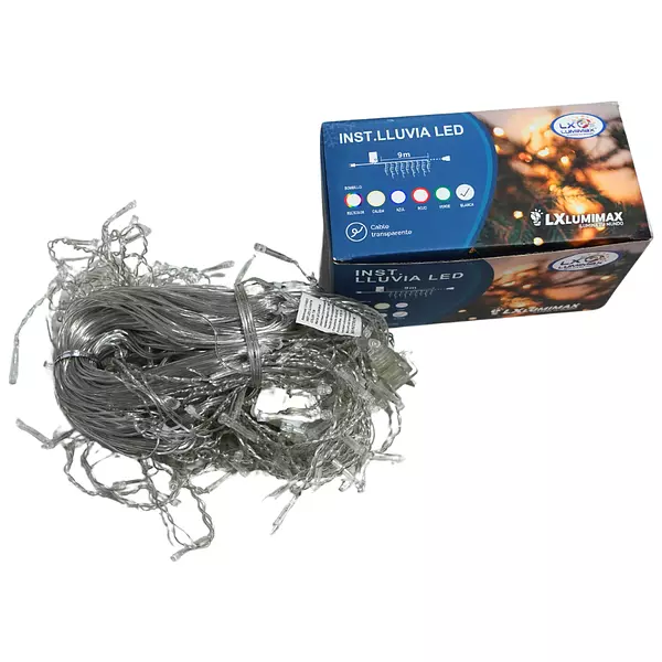 Luces Led Lluvia 288 Bombillos Cable Blanco Color Blanca Nav