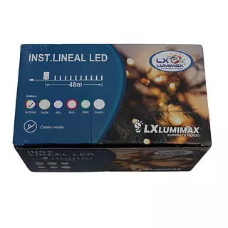 Luces Led Lineal 460 Bombillos Cable Verde Multicolor Navida