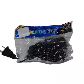 Luces Led Lineal 50 Bombillos Cable Verde Color Blanca Navid