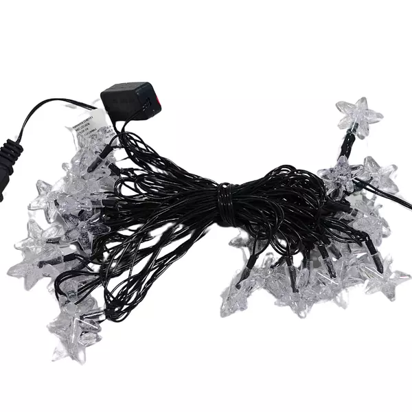 Luces Led Lineal Estrella 26 Bombillos Cable Verde Multicolo