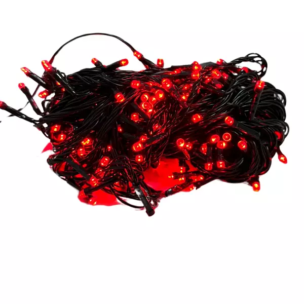 Luces Led Lineal 96 Bombillos Cable Verde Color Rojo Navidad