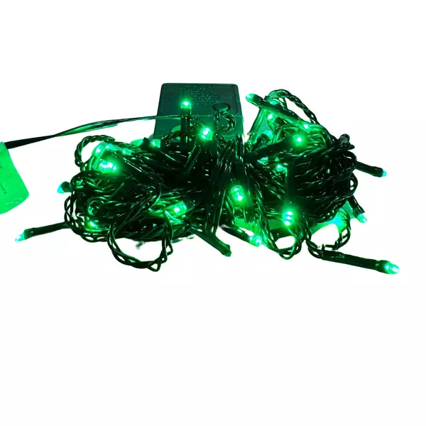 Luces Led Lineal 50 Bombillos Cable Verde Color Verde Navida