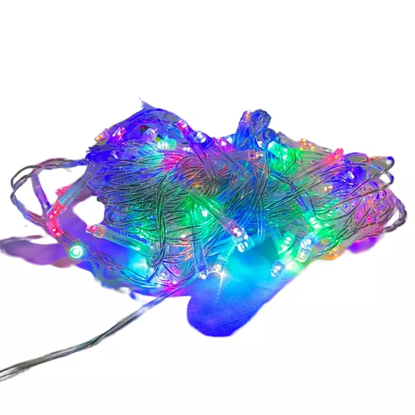 Luces Led Lineal 90 Bombillos Cable Blanco Multicolor Navida