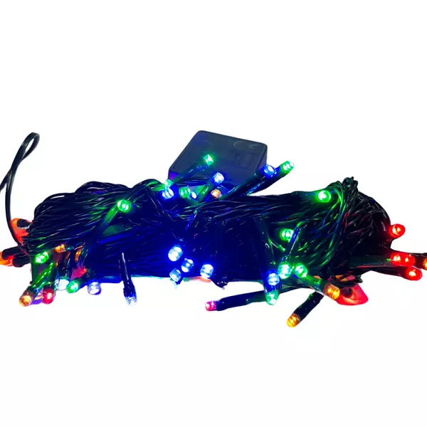 Luces Led Lineal 90 Bombillos Cable Verde Multicolor Navidad