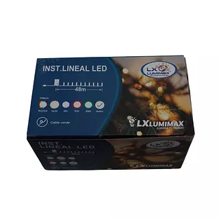 Luces Led Lineal 460 Bombillos Cable Verde Color Blanca Navi