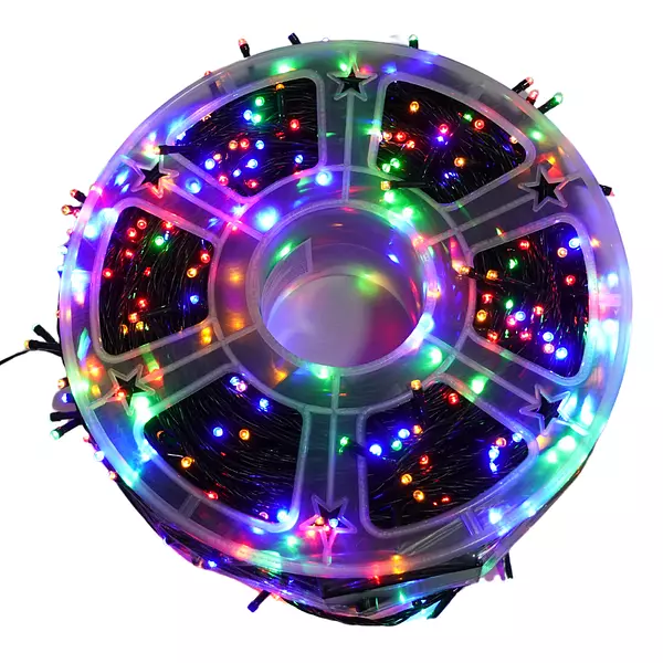 Luces Led Lineal 752 Bombillos Cable Verde Multicolor Navida