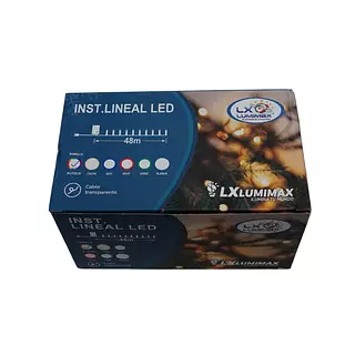 Luces Led Lineal 460 Bombillos Cable Blanco Multicolor Navid