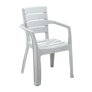 Silla Baru Con Brazos Gris Hielo 11699