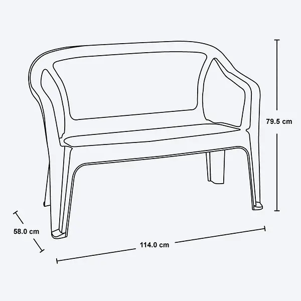 Silla Eterna Doble Wengue 8806