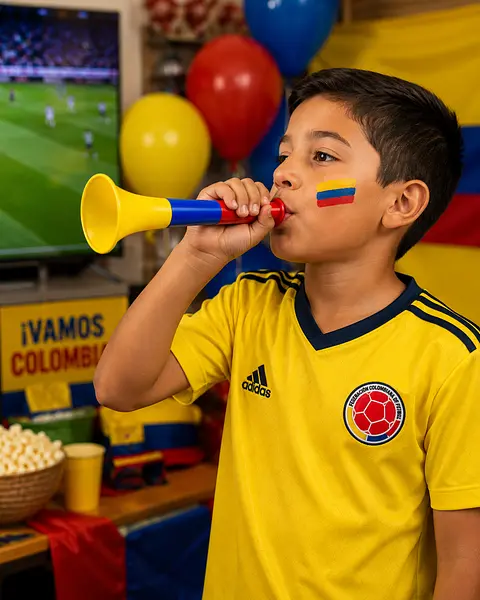 Vuvuzela Pequeña Tricolor 30 Cm