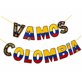 Letrero Decorativo “Vamos Colombia” 1.40 M