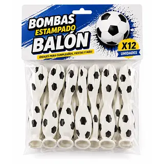 Paquete Globos Estampado Balón X12