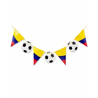 Banderines Balón Y Tricolor 1 M